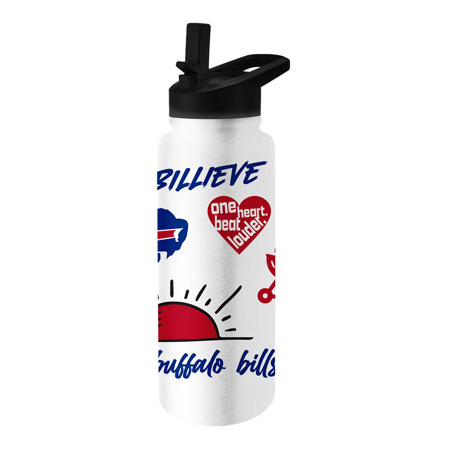 1002-bills-34-oz-native-design-stainless-steel-water-bottle-3.webp Bills 34 oz. Native Design Stainless Steel Water Bottle