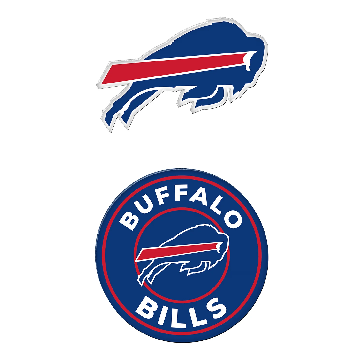 Bills Acrylic 2 Pack Magnet Set
