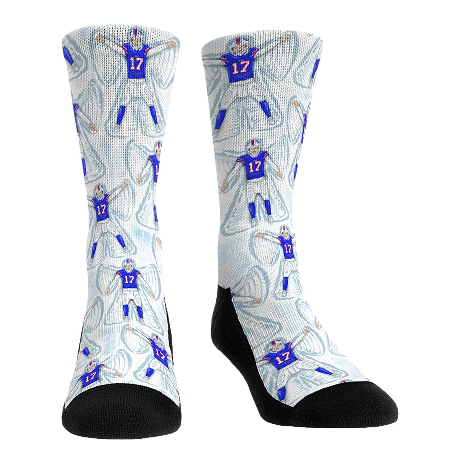 Bills Josh Allen Snow Angel Rock 'Em Socks