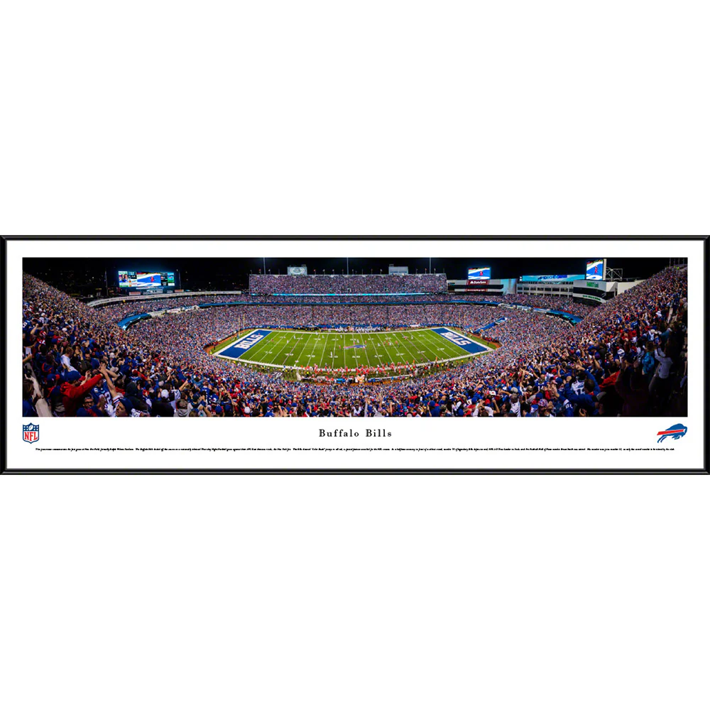 Bills Night Game Standard Frame Panorama
