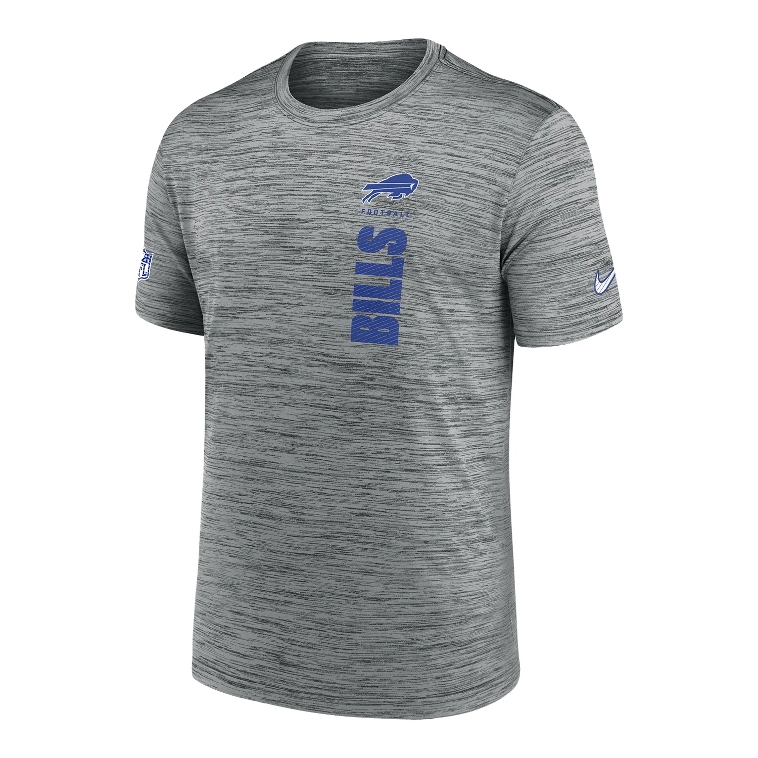 Bills Nike Grey 2024 Sideline Velocity Performance T-Shirt