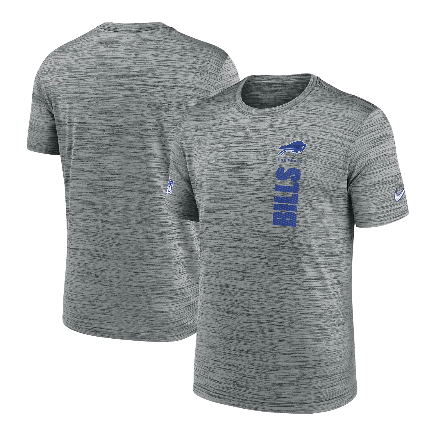Bills Nike Grey 2024 Sideline Velocity Performance T-Shirt