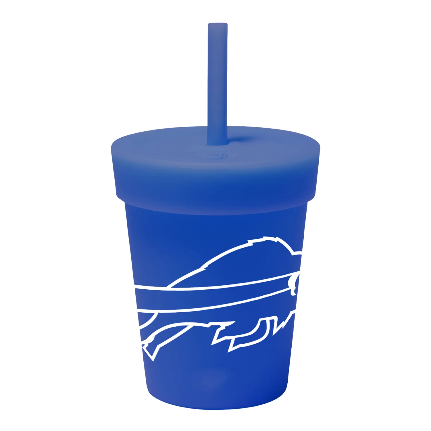 Bills Silicone Kids 8 oz Cup With Straw