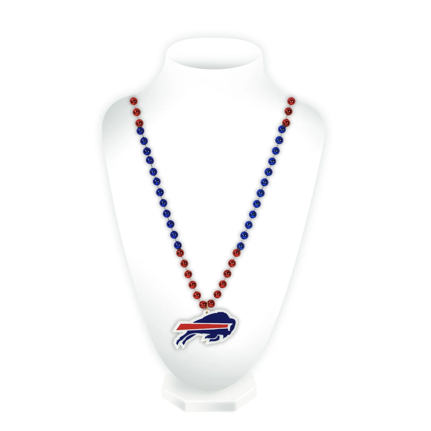 Buffalo Bills Beads Featuring Logo Medallion