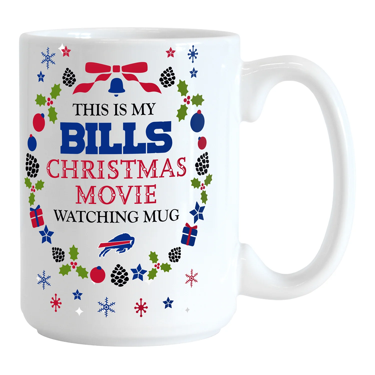 Buffalo Bills Christmas Movie 15 oz Mug