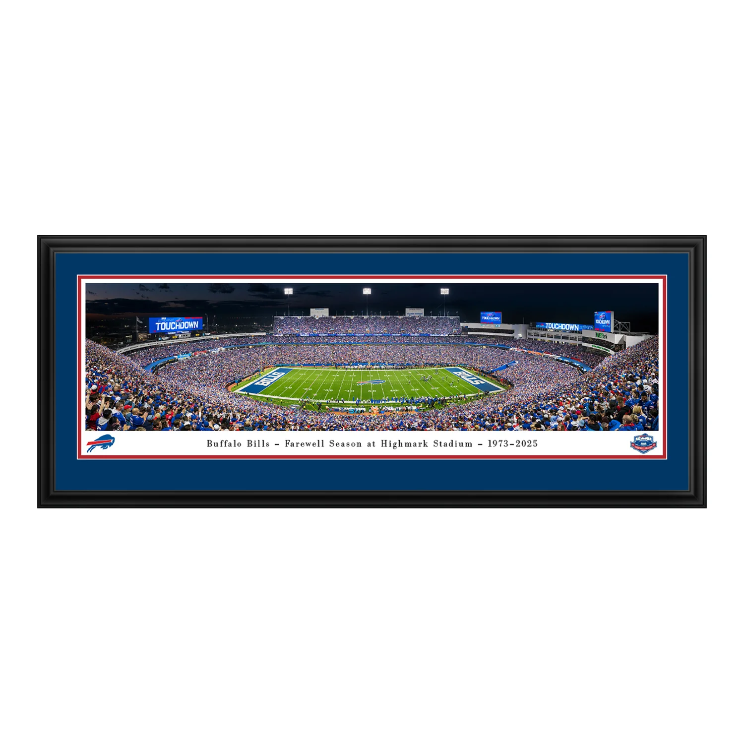 Buffalo Bills Farewell Season at Highmark Stadium Panorama - Deluxe Frame