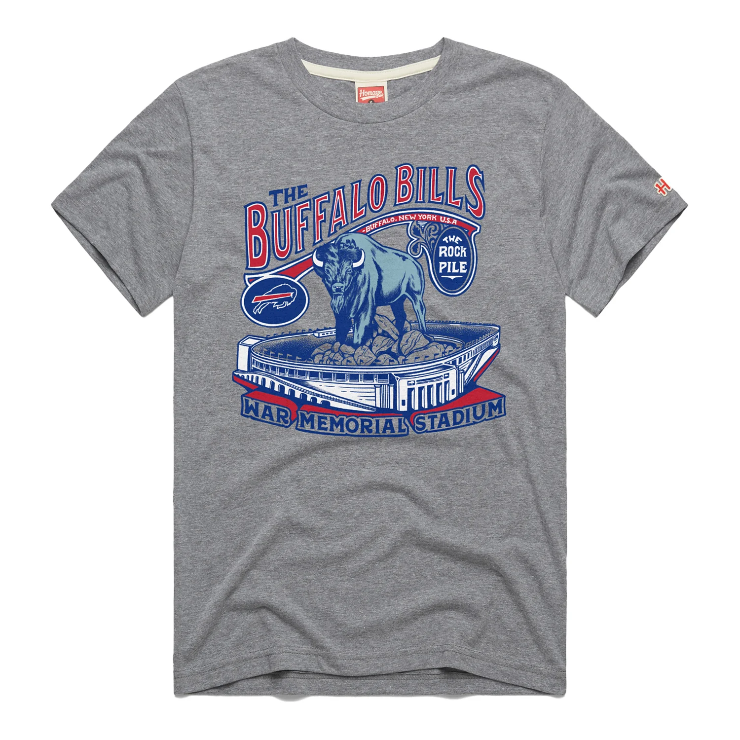 Buffalo Bills Homage War Memorial Stadium T-Shirt