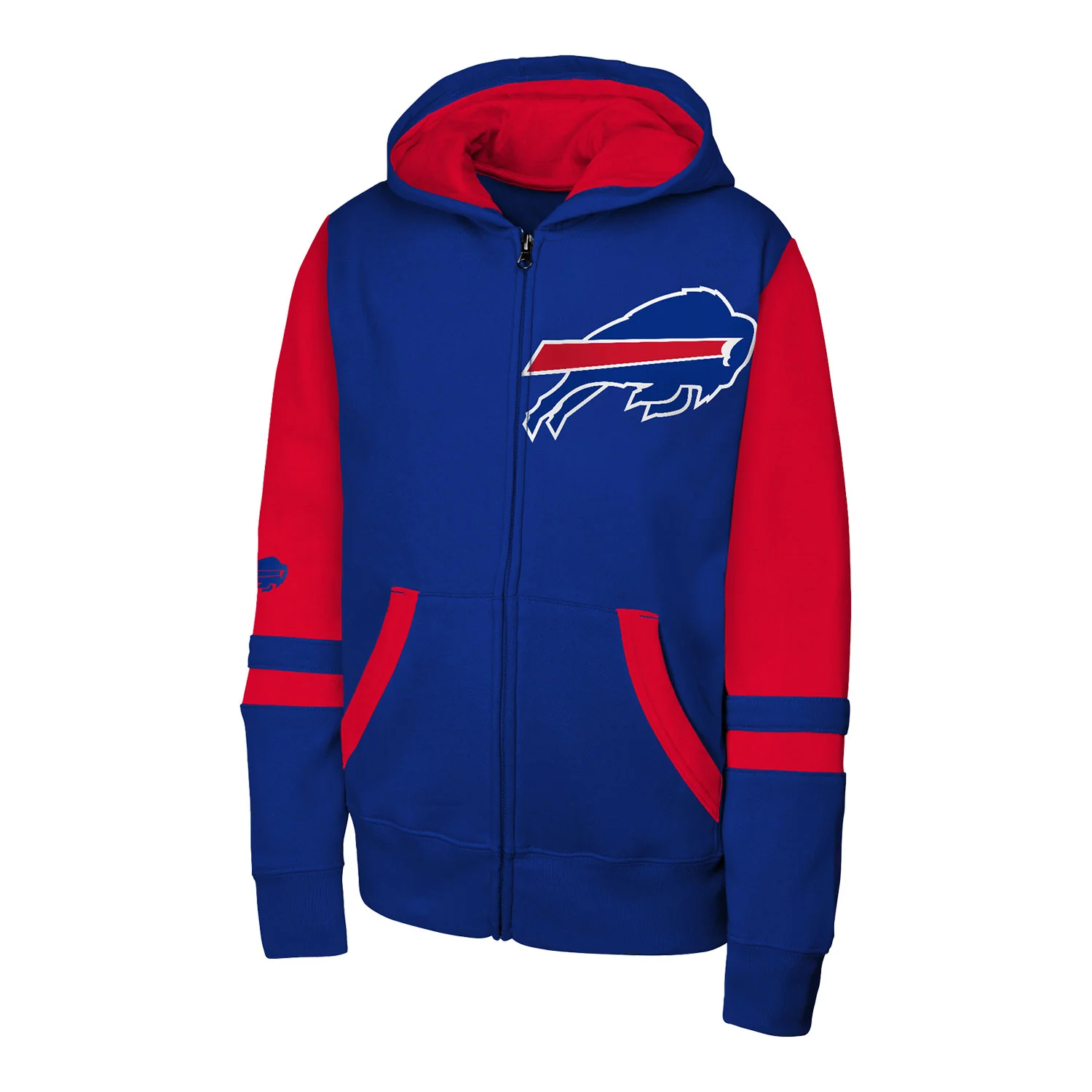 Buffalo Bills Juvenile Full-Zip Stadium Hooded Sweatshirt