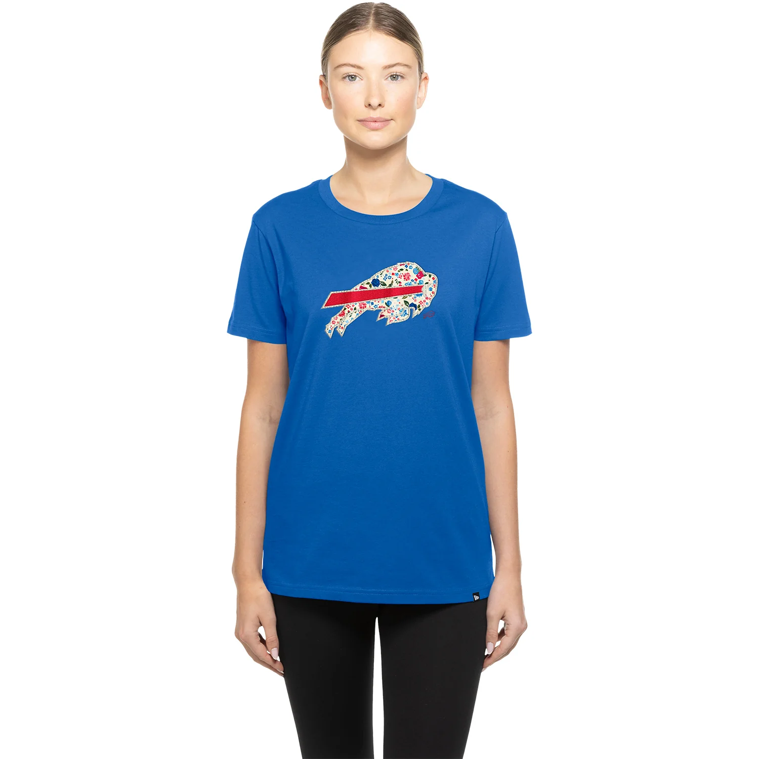 Buffalo Bills New Era Ladies Glam Flower Logo T-Shirt