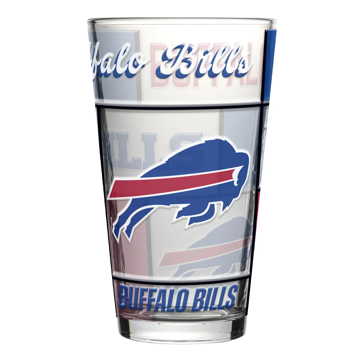 Buffalo Bills Logo Stain Pint Glass