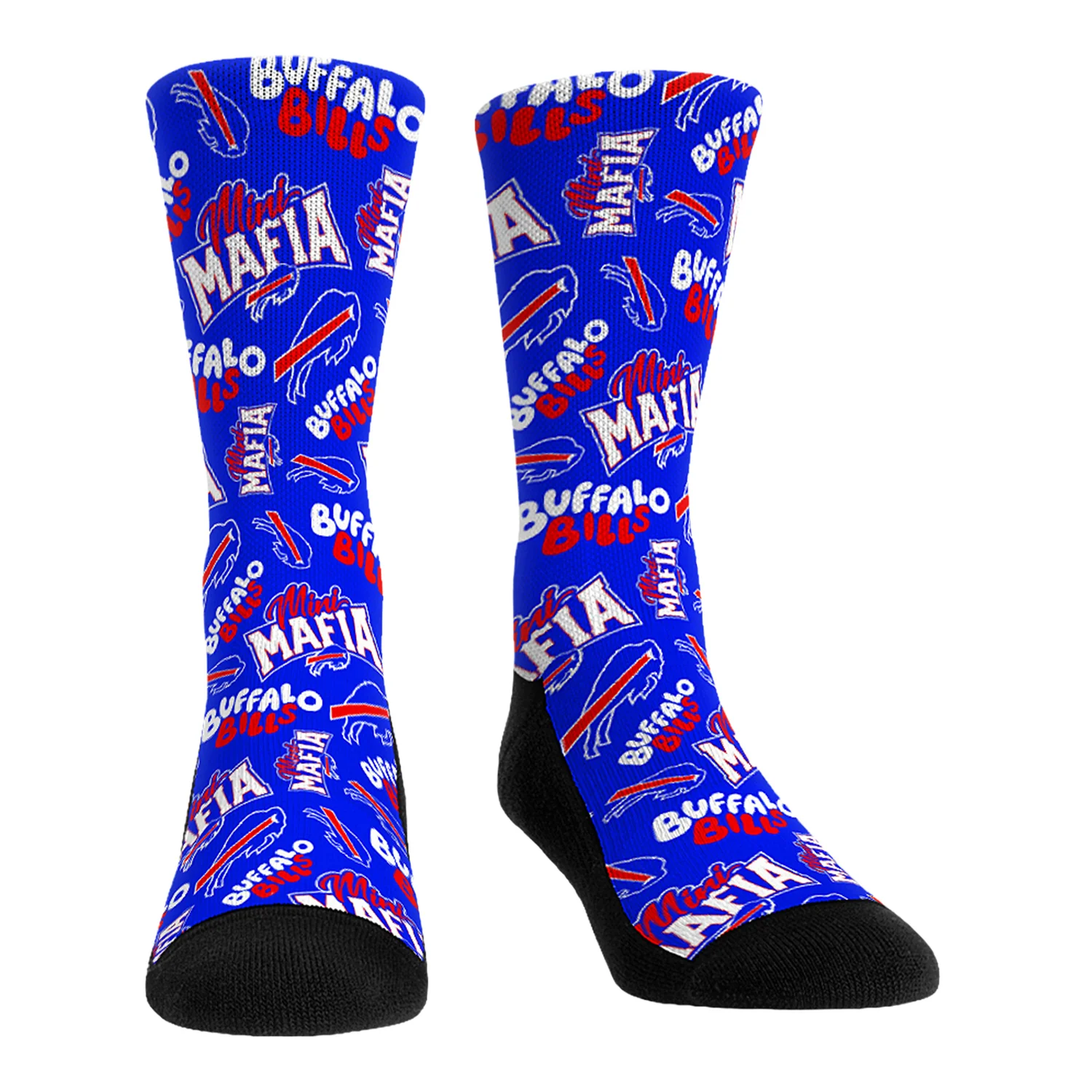 Buffalo Bills Mini Mafia All Over Logo Socks