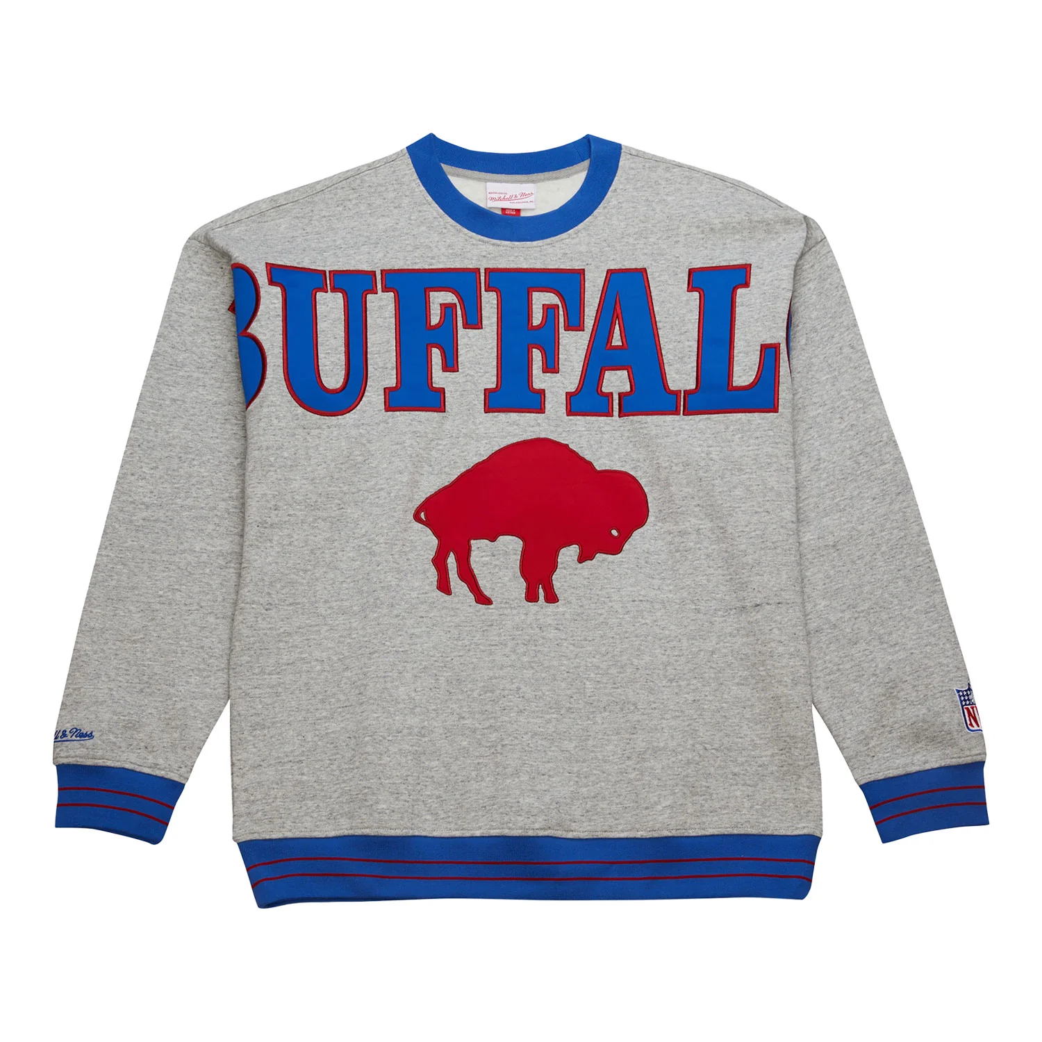 Buffalo Bills Mitchell & Ness Men's Vintage Satin Sweatshirt