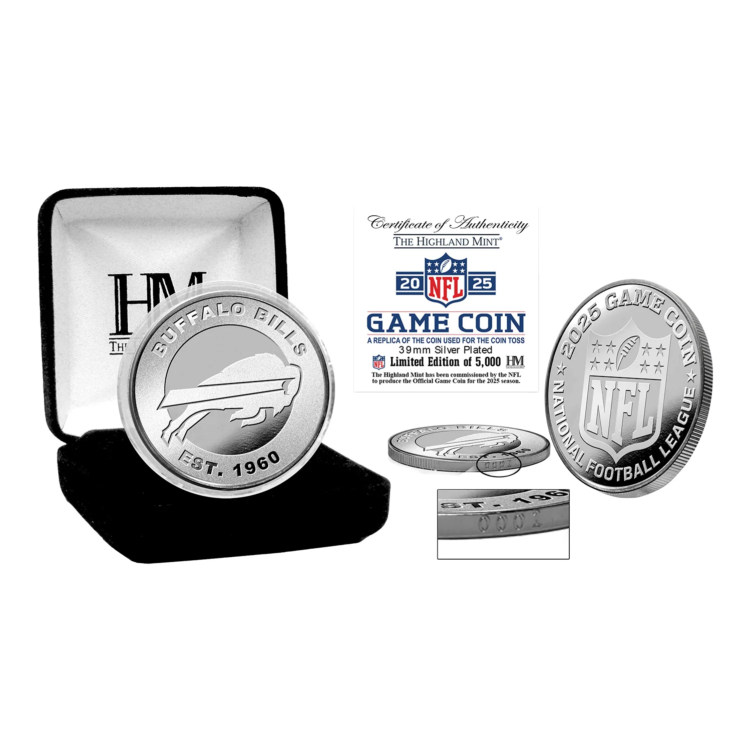 Buffalo Bills NFL 2025 Coin Toss Silver Coin