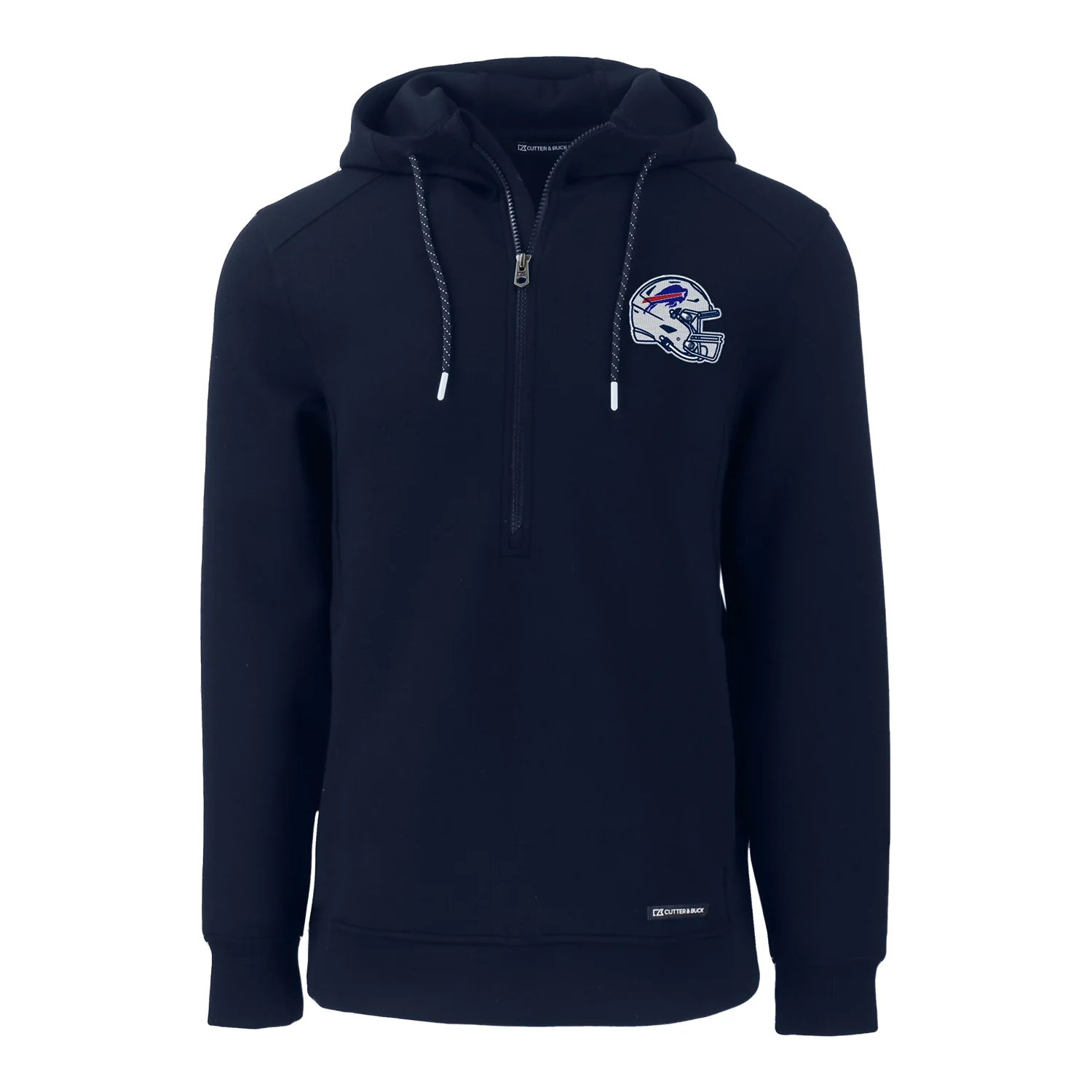 2474-buffalo-bills-nfl-helmet-cutter-buck-roam-eco-half-zip-recycled-mens-hooded-pullover-1.webp Buffalo Bills NFL Helmet Cutter & Buck Roam Eco Half Zip Recycled Mens Hooded Pullover