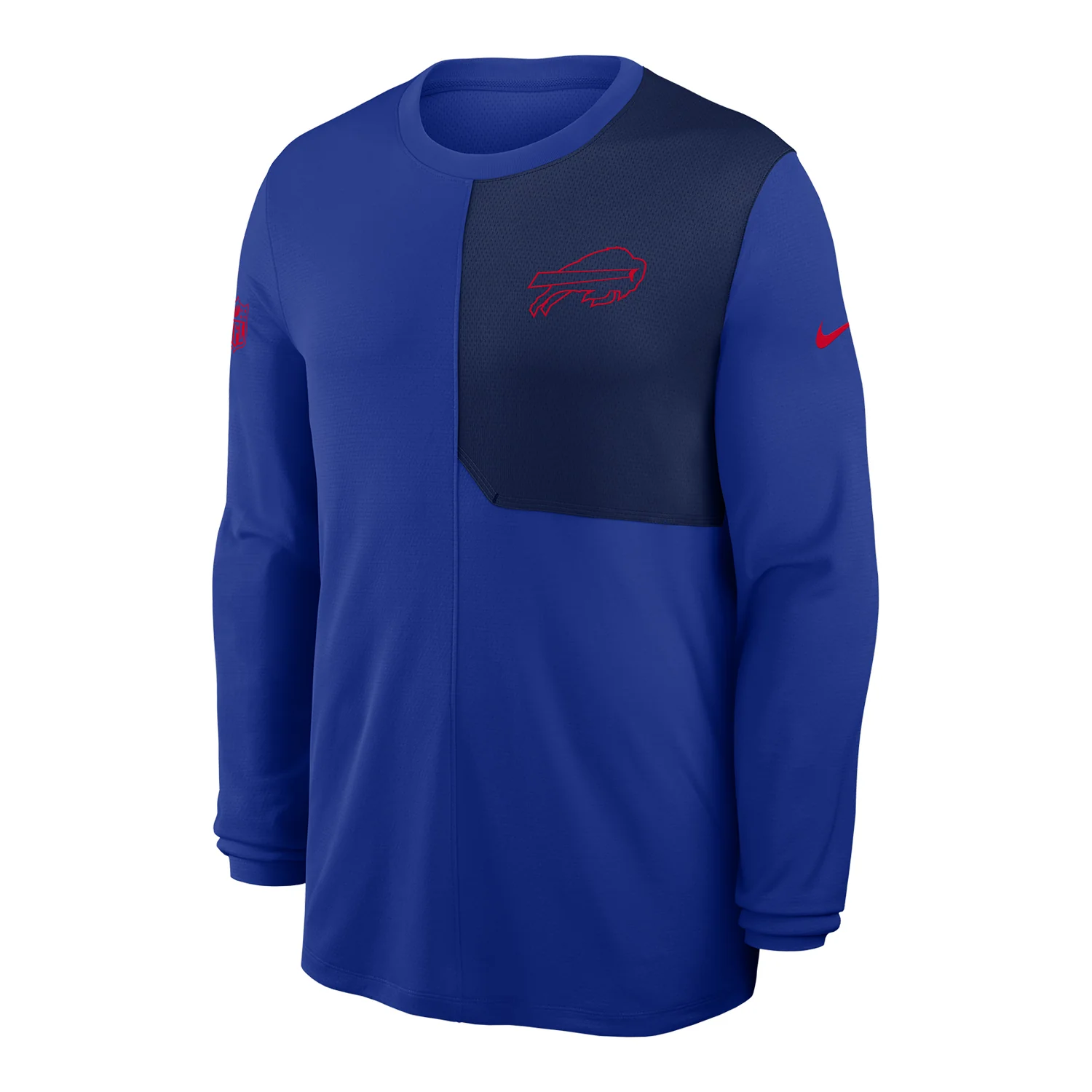 Buffalo Bills Nike 2025 Sideline Coaches UV Long Sleeve T-Shirt - Blue