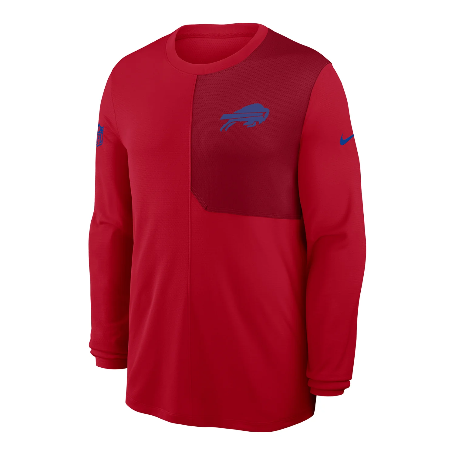 Buffalo Bills Nike 2025 Sideline Coaches UV Long Sleeve T-Shirt - Red
