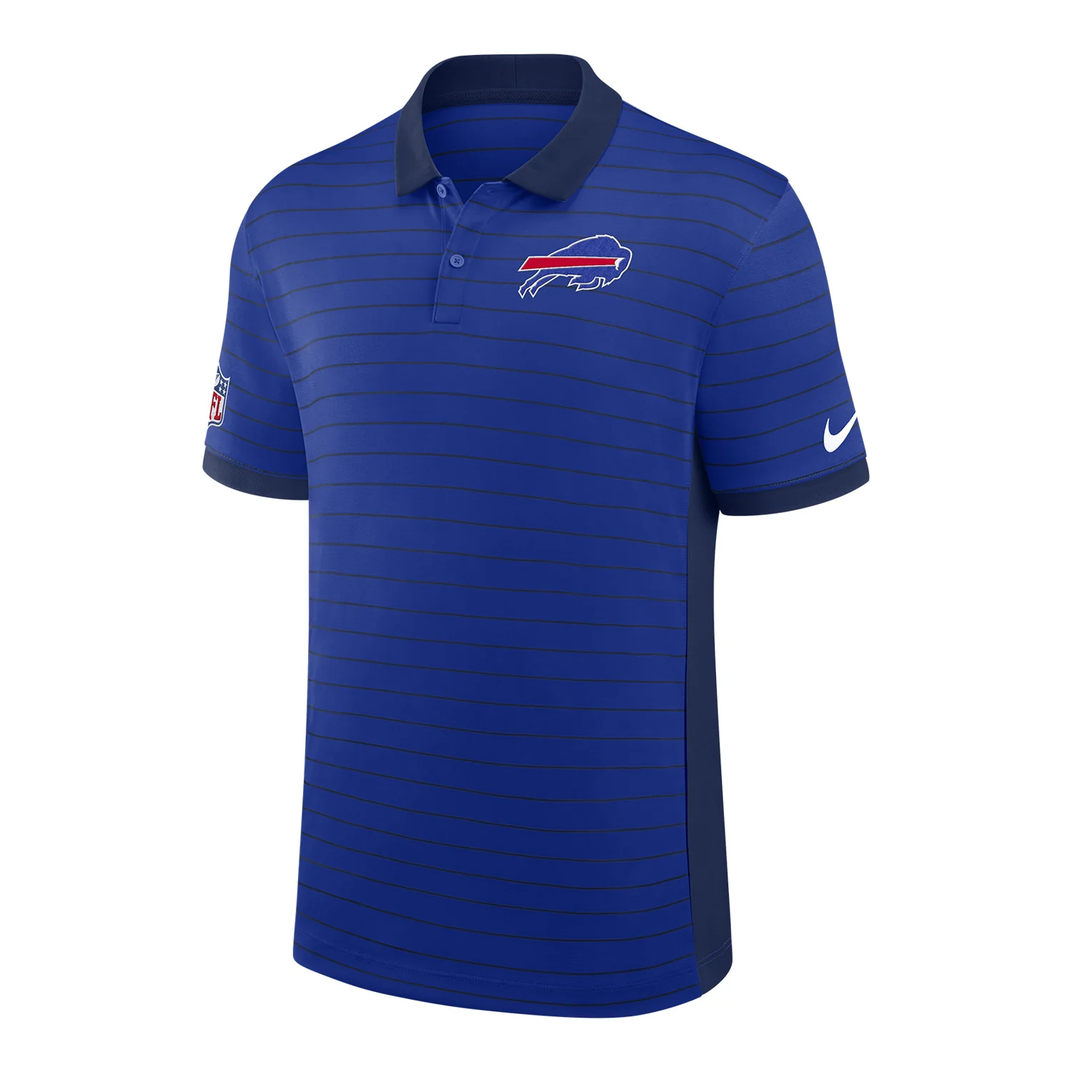 Buffalo Bills Nike 2025 Sideline Victory Stripe Polo - Blue