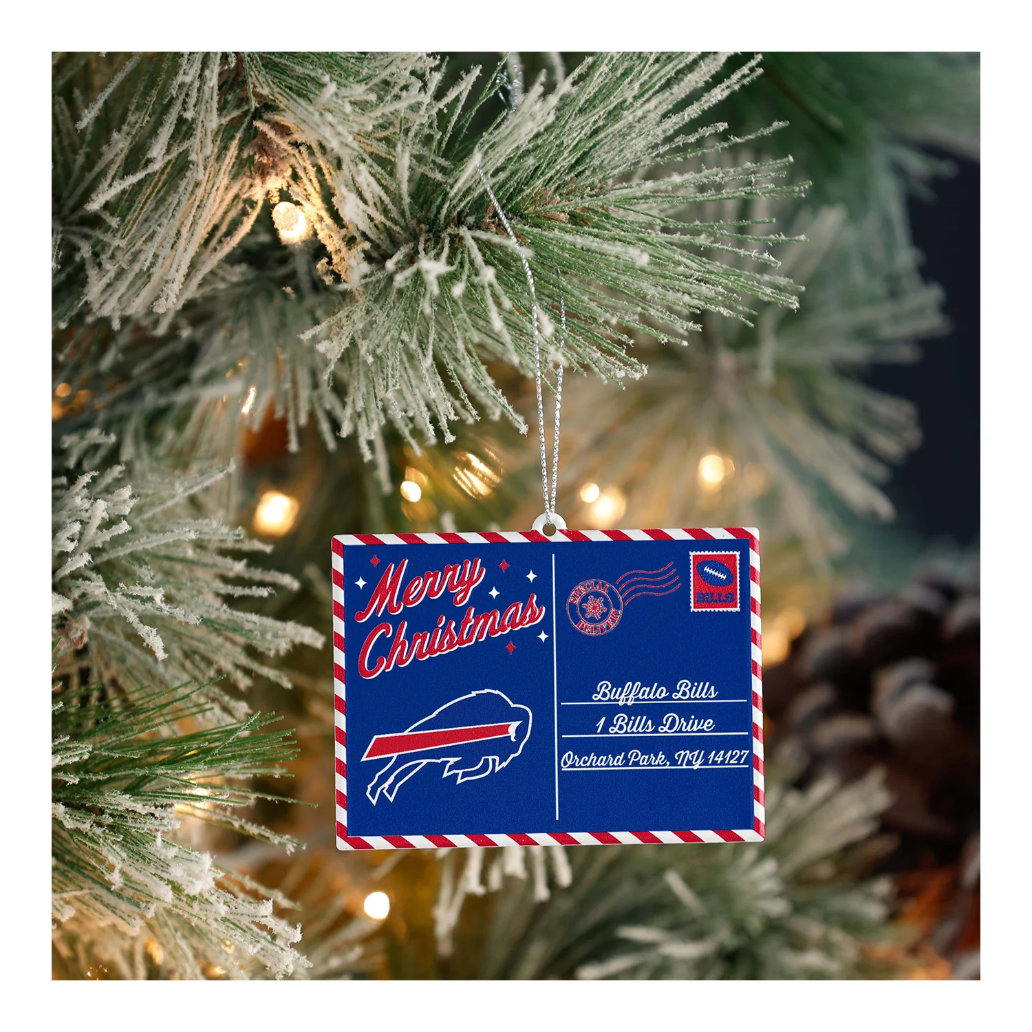 Buffalo Bills Postcard Ornament