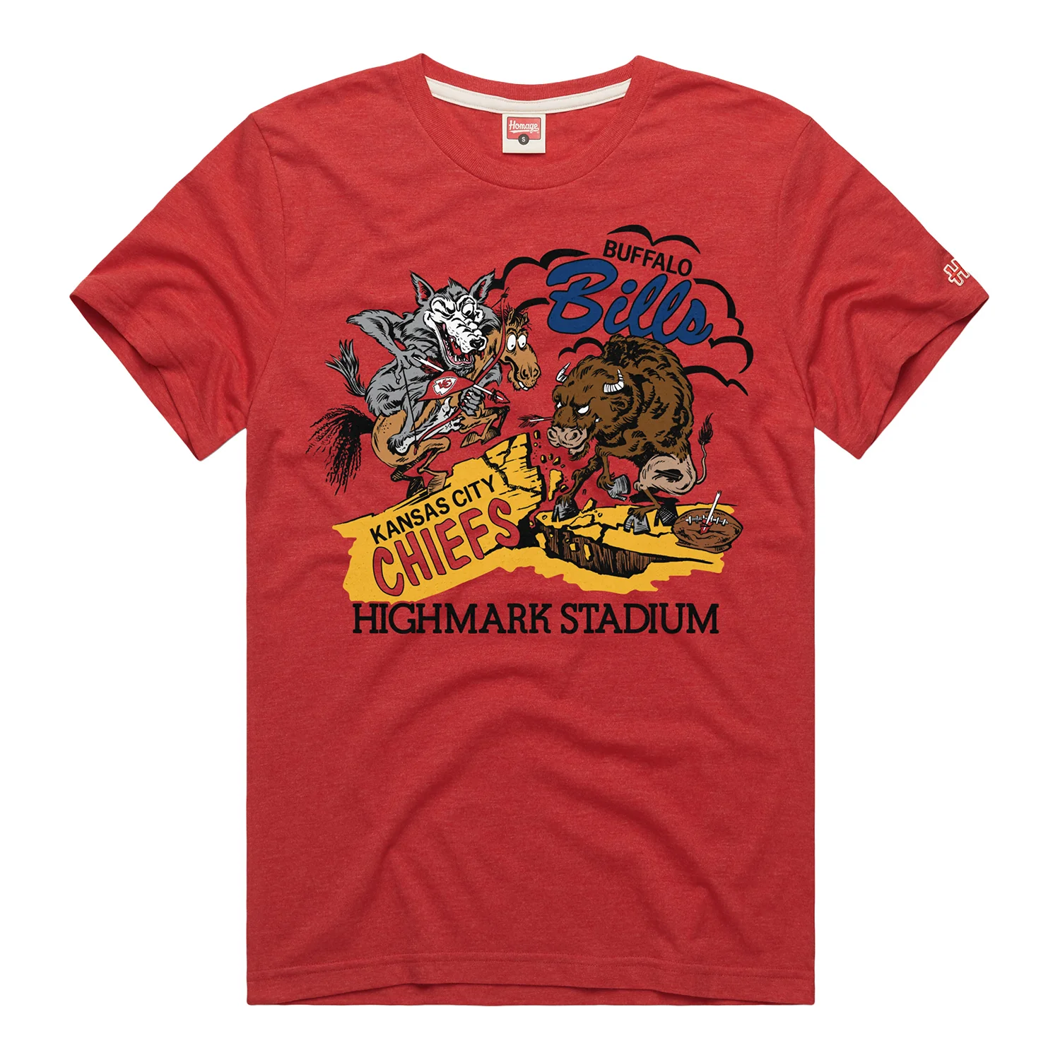 Buffalo Bills vs. Kansas City Chiefs Match Up T-Shirt