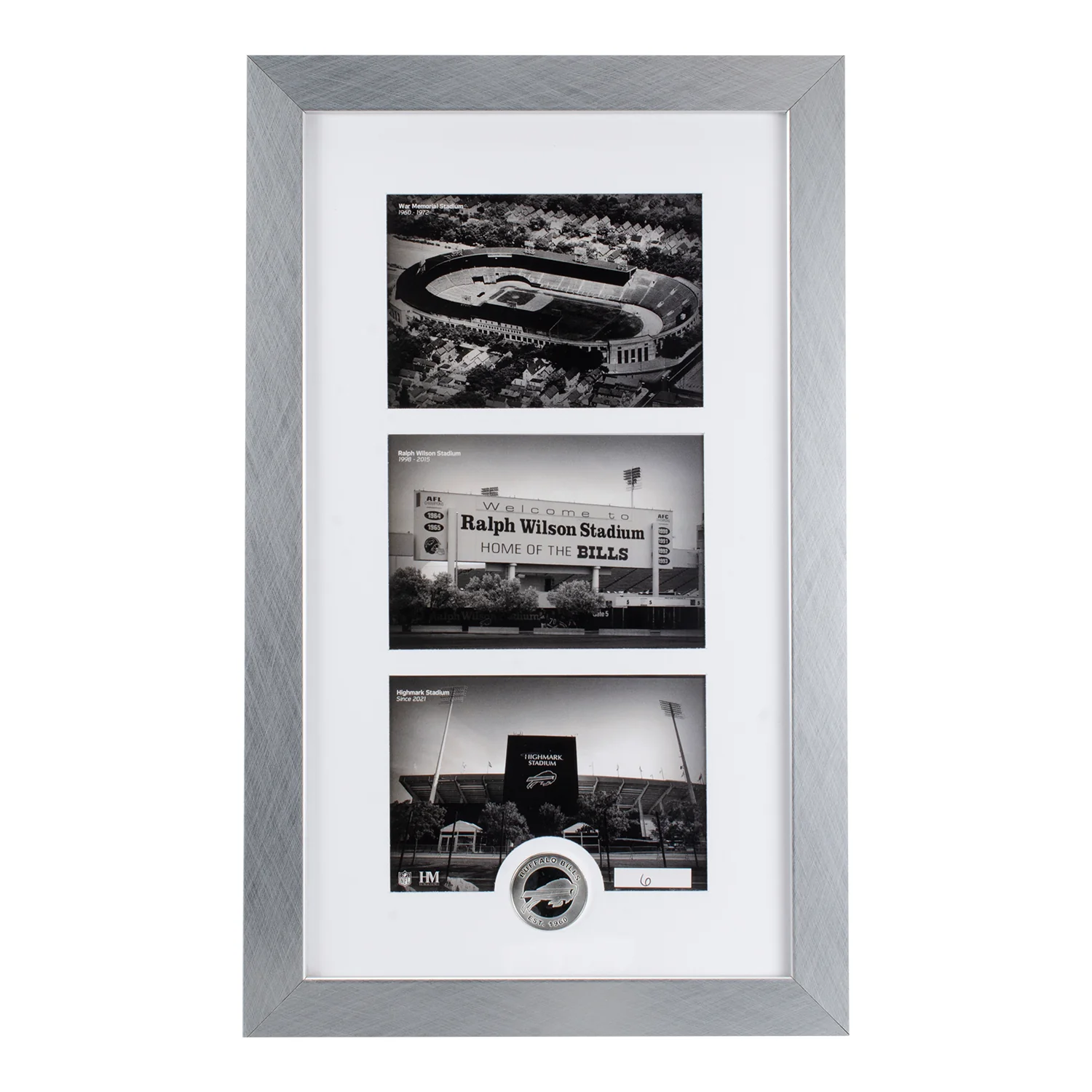 Highland Mint Buffalo Bills History Panoramic Silver Coin Photo