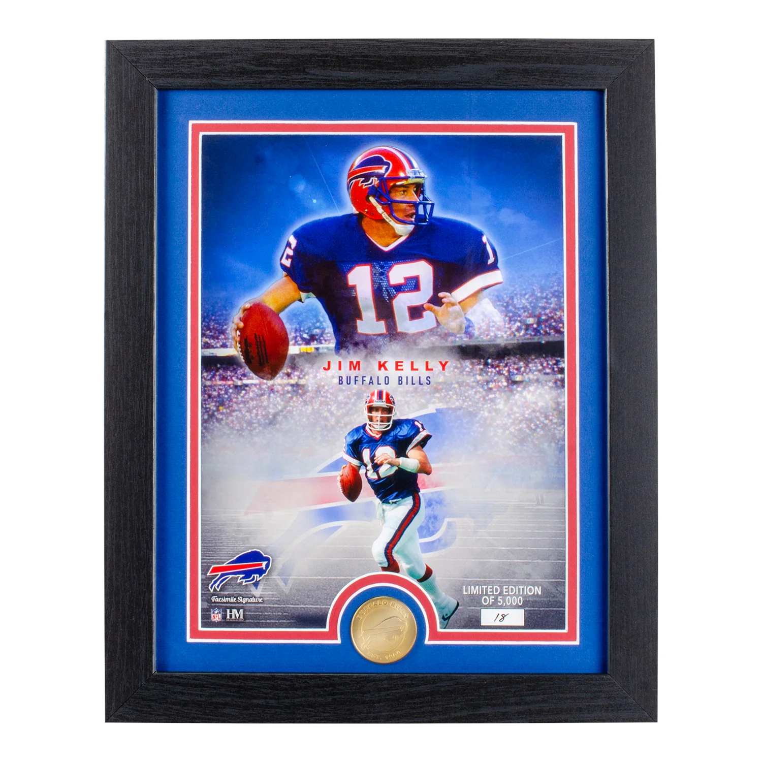 Highland Mint Buffalo Bills Jim Kelly Legends Photo