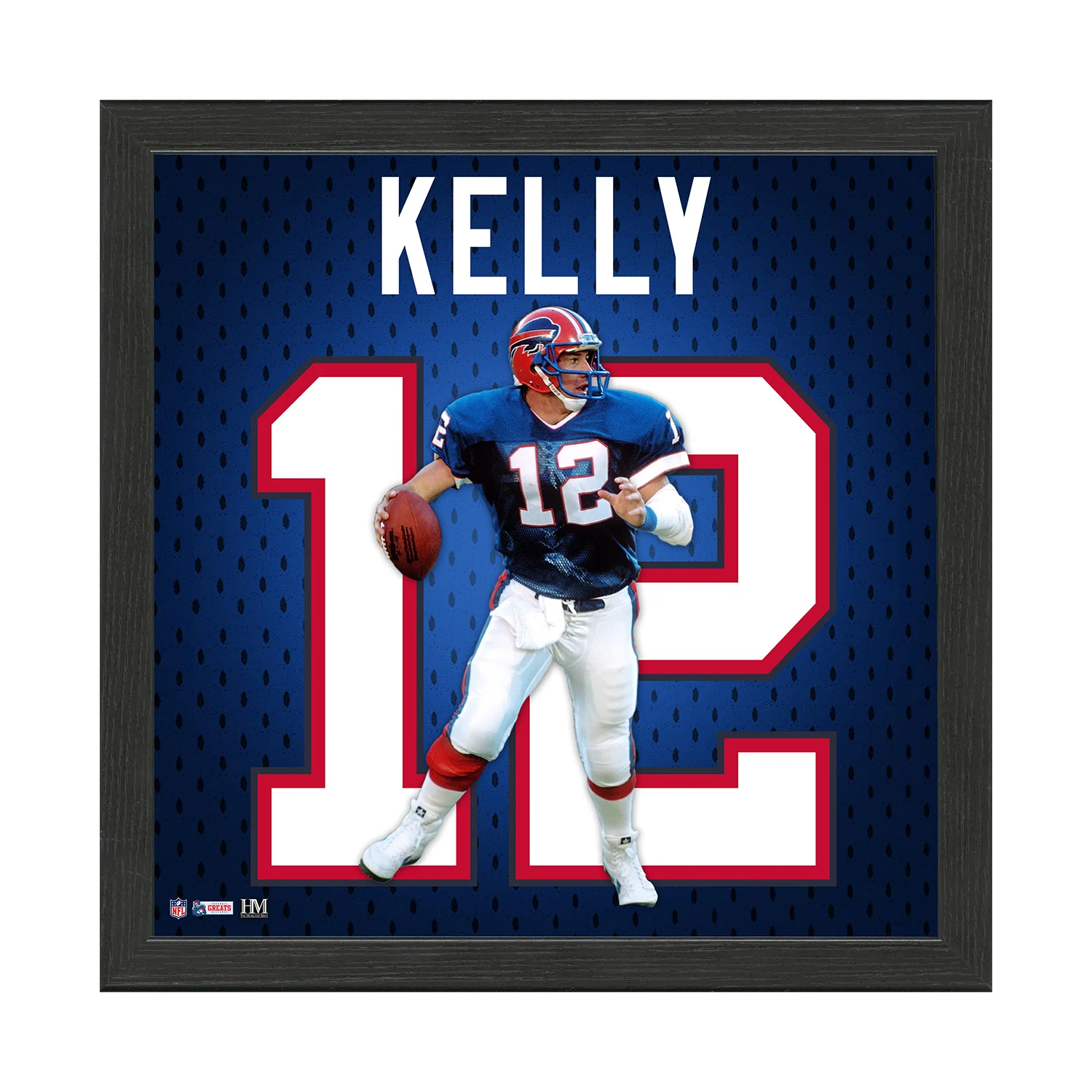 Highland Mint Jim Kelly Buffalo Bills Jersey IMPACT Frame