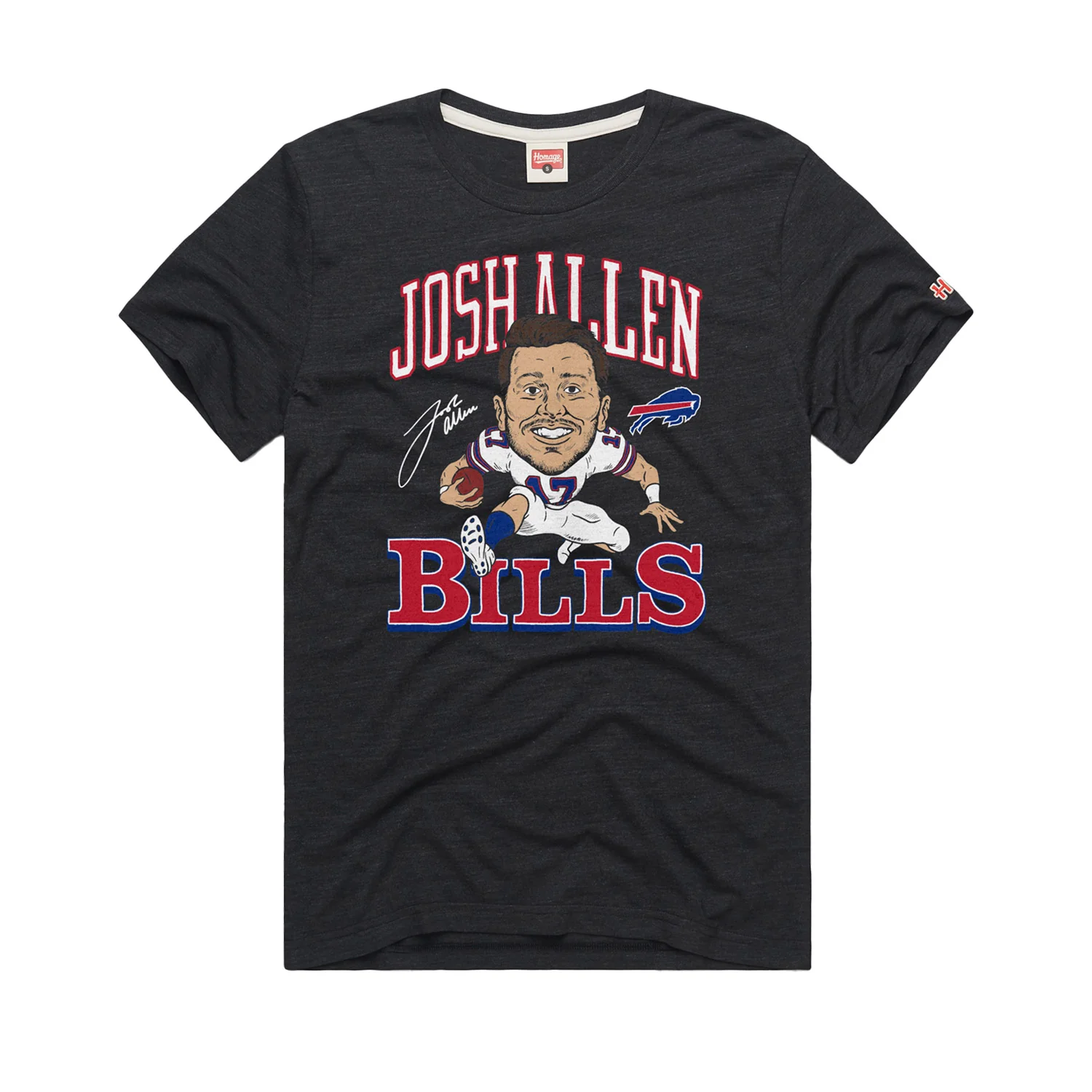 Homage Bills Josh Allen Caricature T-Shirt