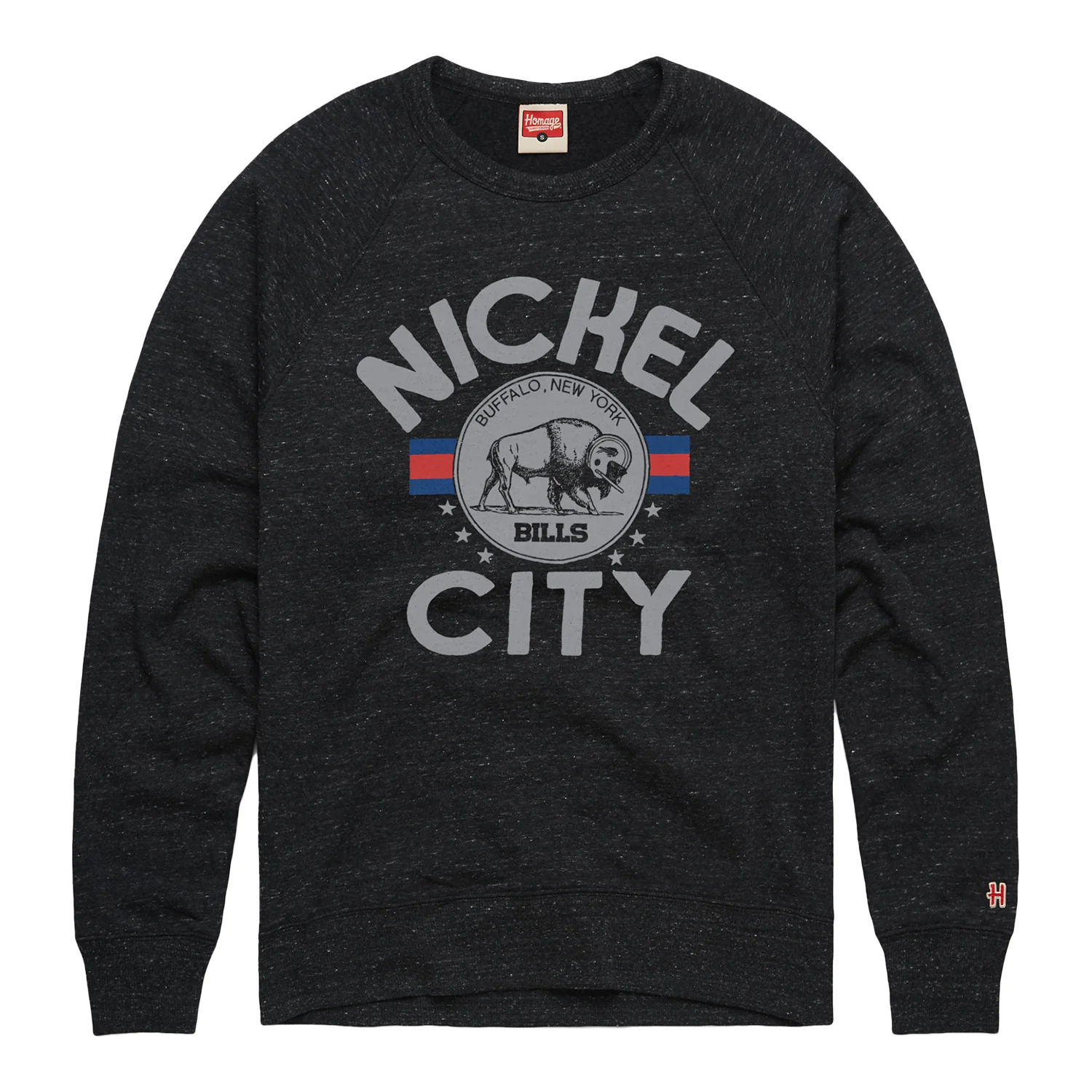 Homage Bills Nickel City Fleece Crewneck Sweatshirt