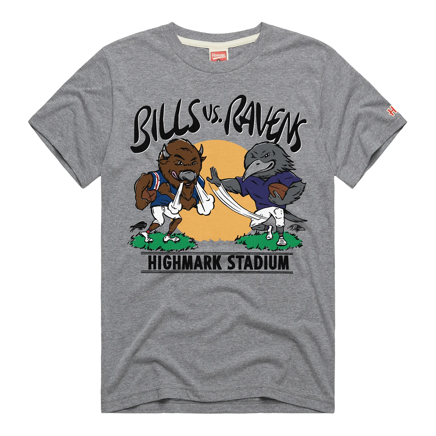 Homage Buffalo Bills vs. Baltimore Ravens Match Up T-Shirt