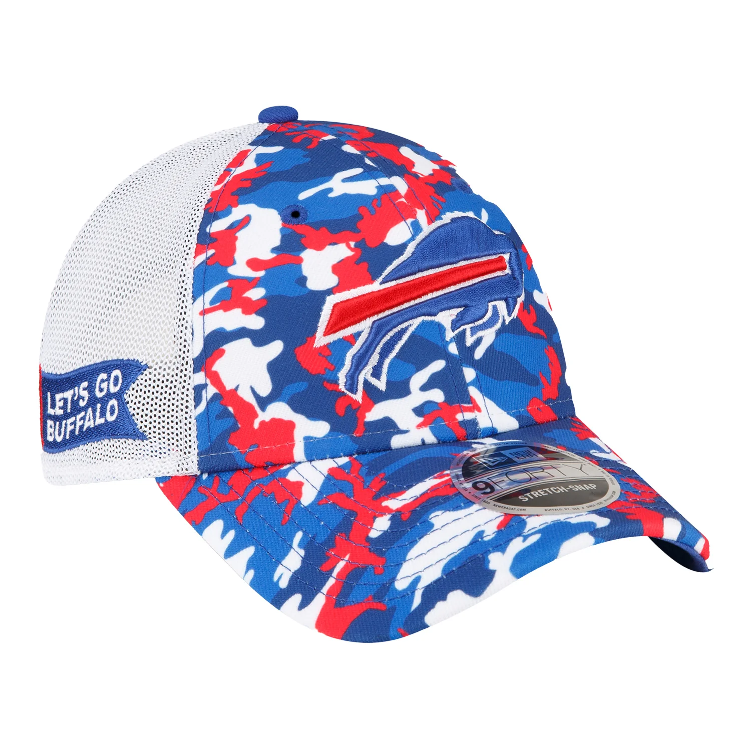 New Era Bills 9FORTY Let's Go Buffalo Trucker Hat