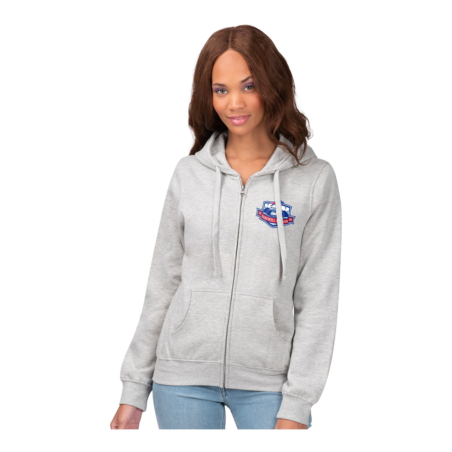 Ladies Bills Highmark Stadium Farewell Season Full-Zip Hoodie