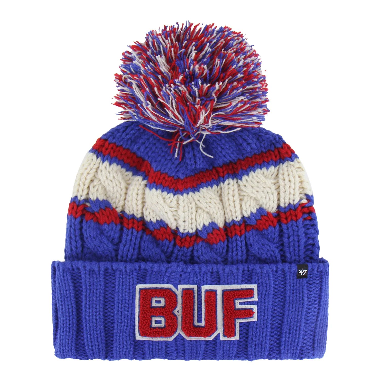 Ladies Buffalo Bills 47 Brand Emma Logo Cuff Knit