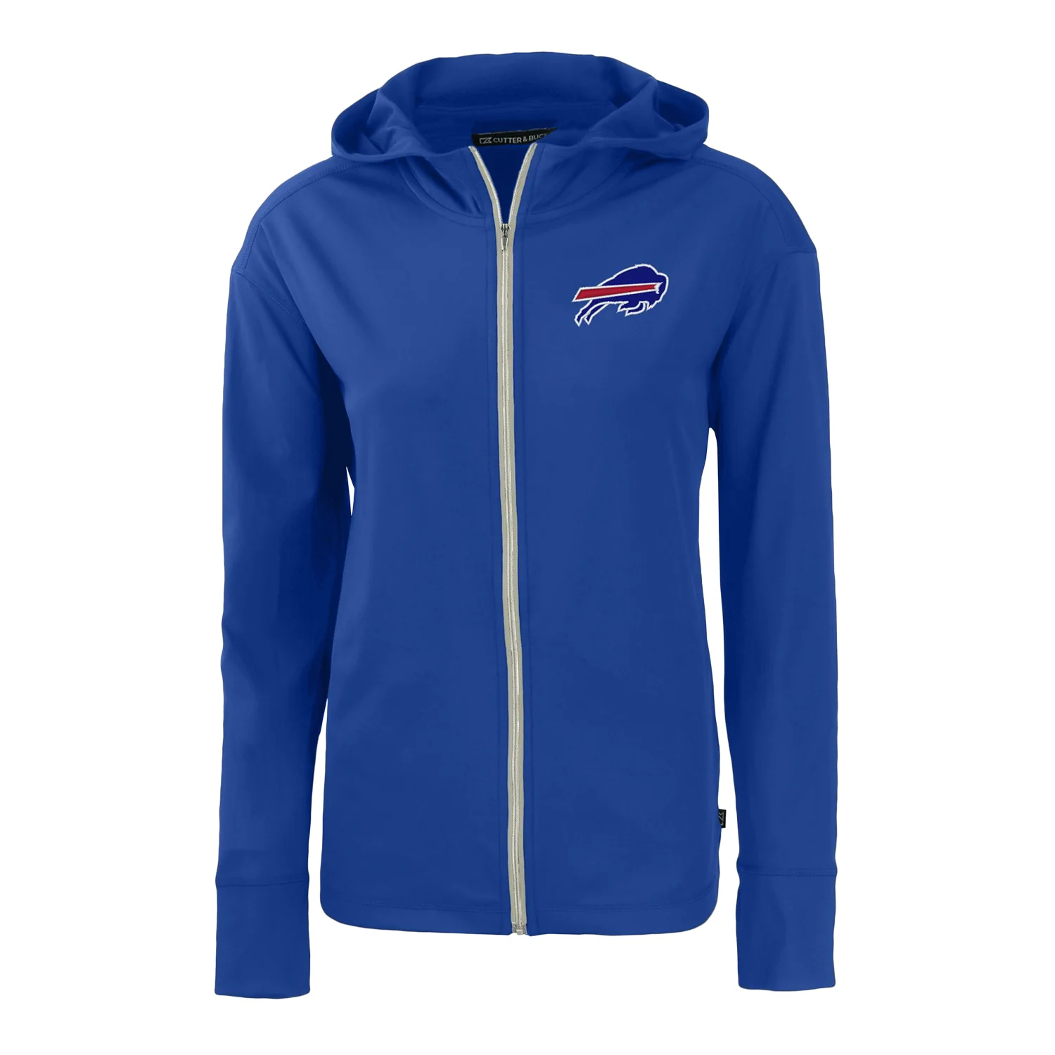 Ladies Buffalo Bills Cutter & Buck Daybreak Eco Recycled Full Zip Hoodie