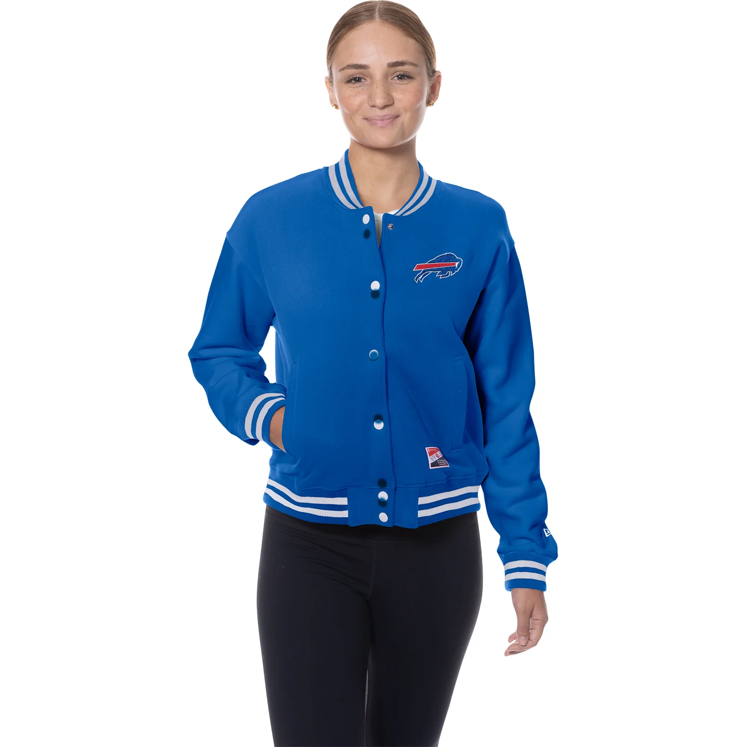 Ladies Buffalo Bills Primary Logo Buttondown Jacket
