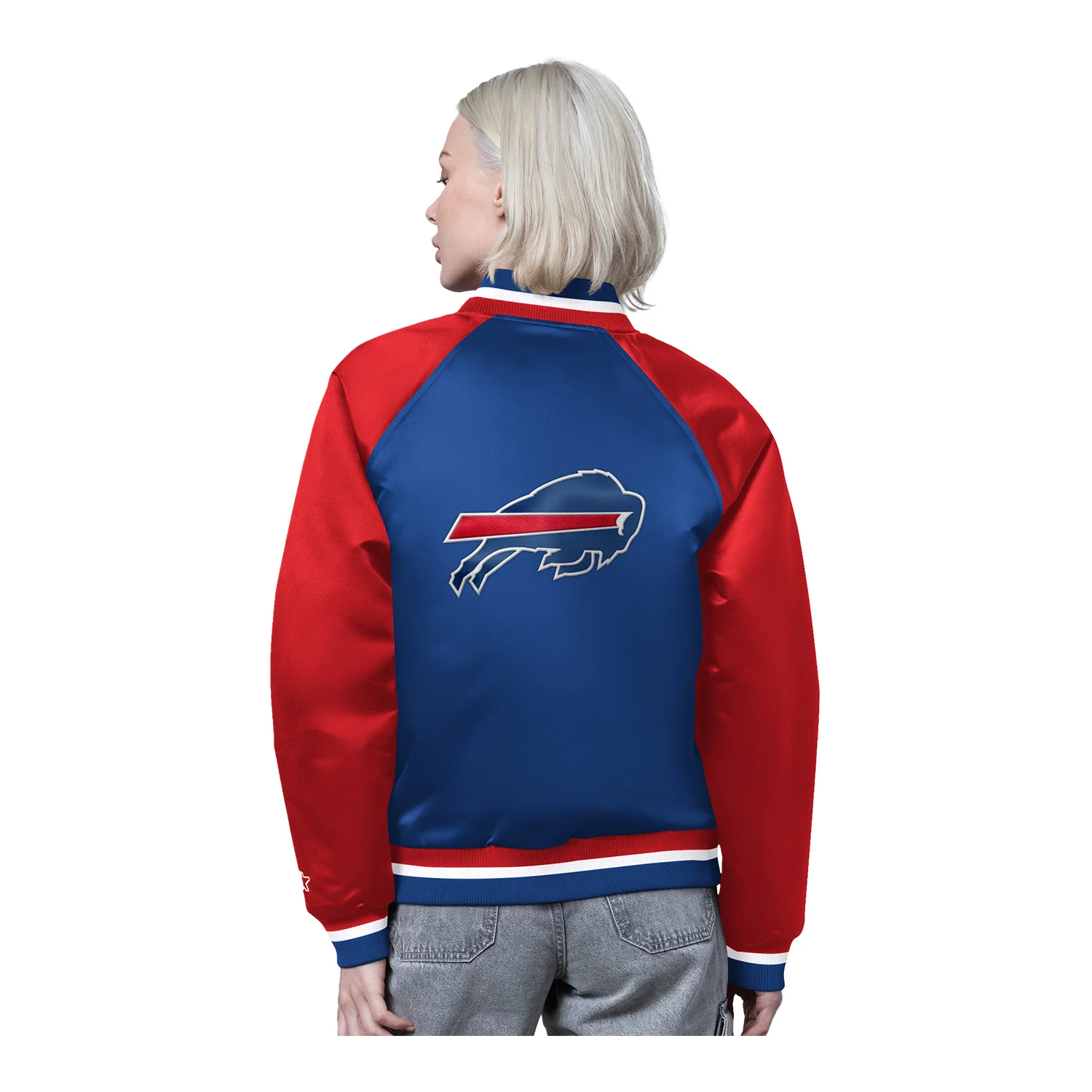 Ladies Buffalo Bills Starter Final Score Varsity Jacket