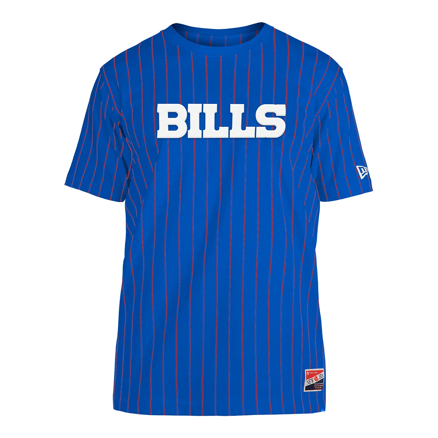 Men's New Era Buffalo Bills Throwback Pinstripe T-shirt
