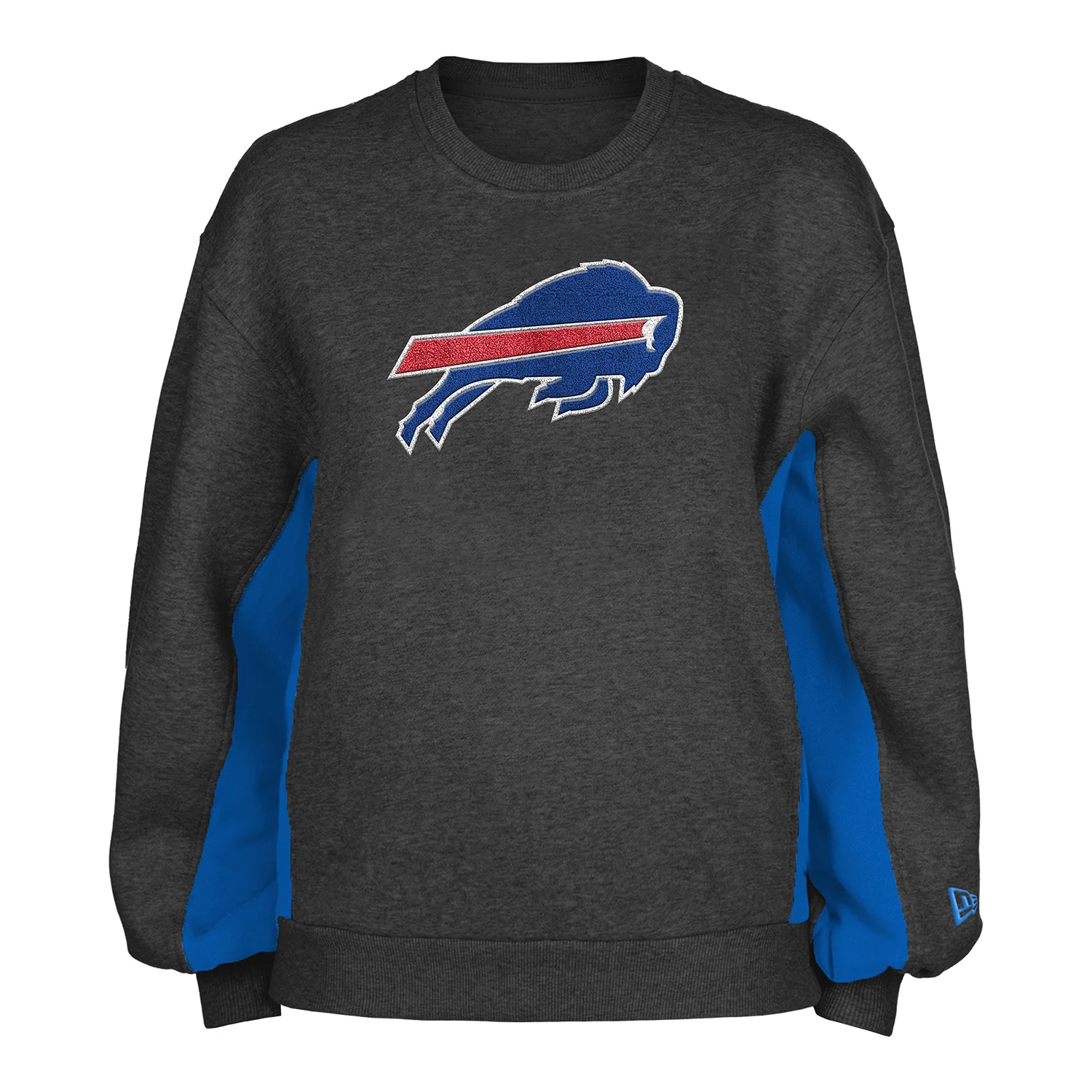 Women's New Era Bills Athleisure Balloon Sleeve Pullover Sweatshirt