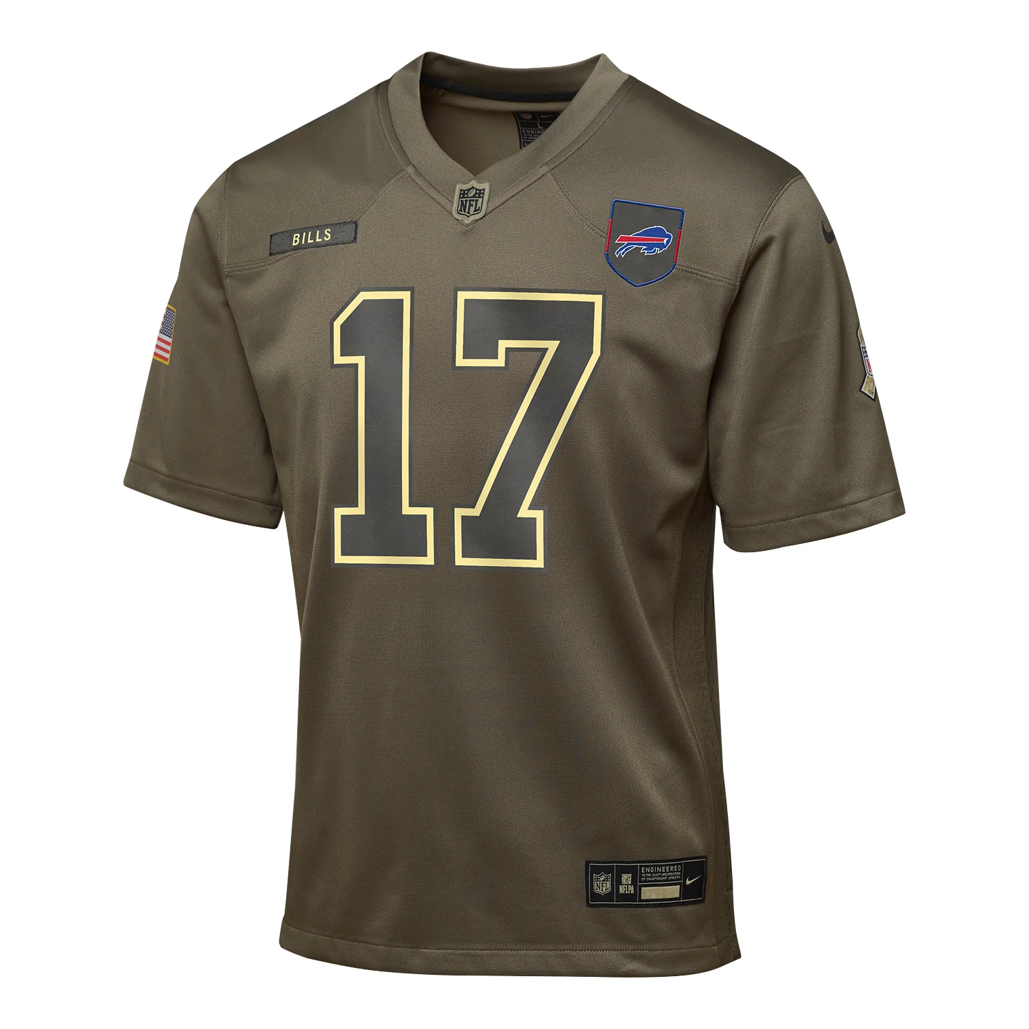 Youth Buffalo Bills 2025 Salute to Service Josh Allen Jersey