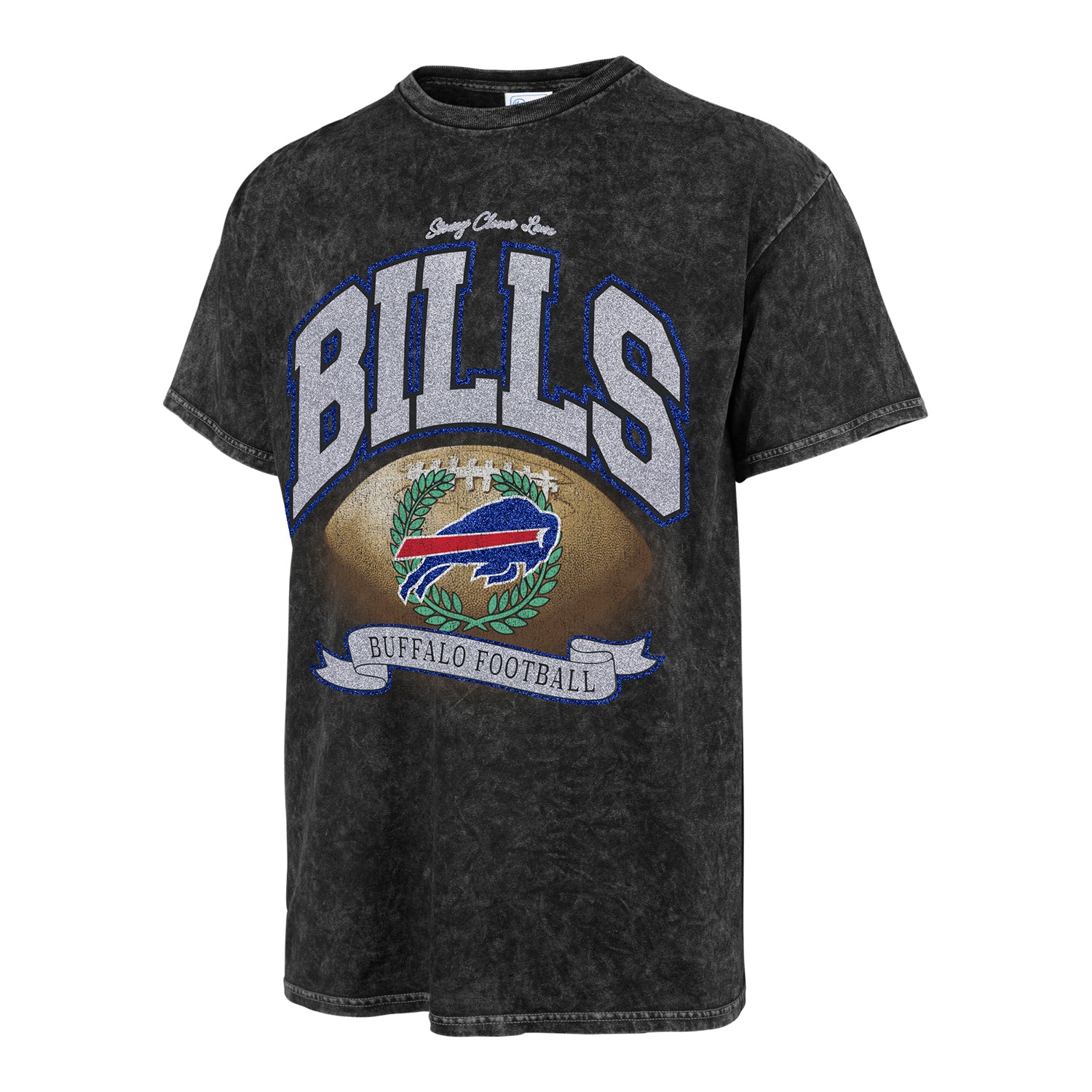 Ladies Buffalo Bills Stoney Clover Lane x '47 Brand Glitter Rocker T-Shirt
