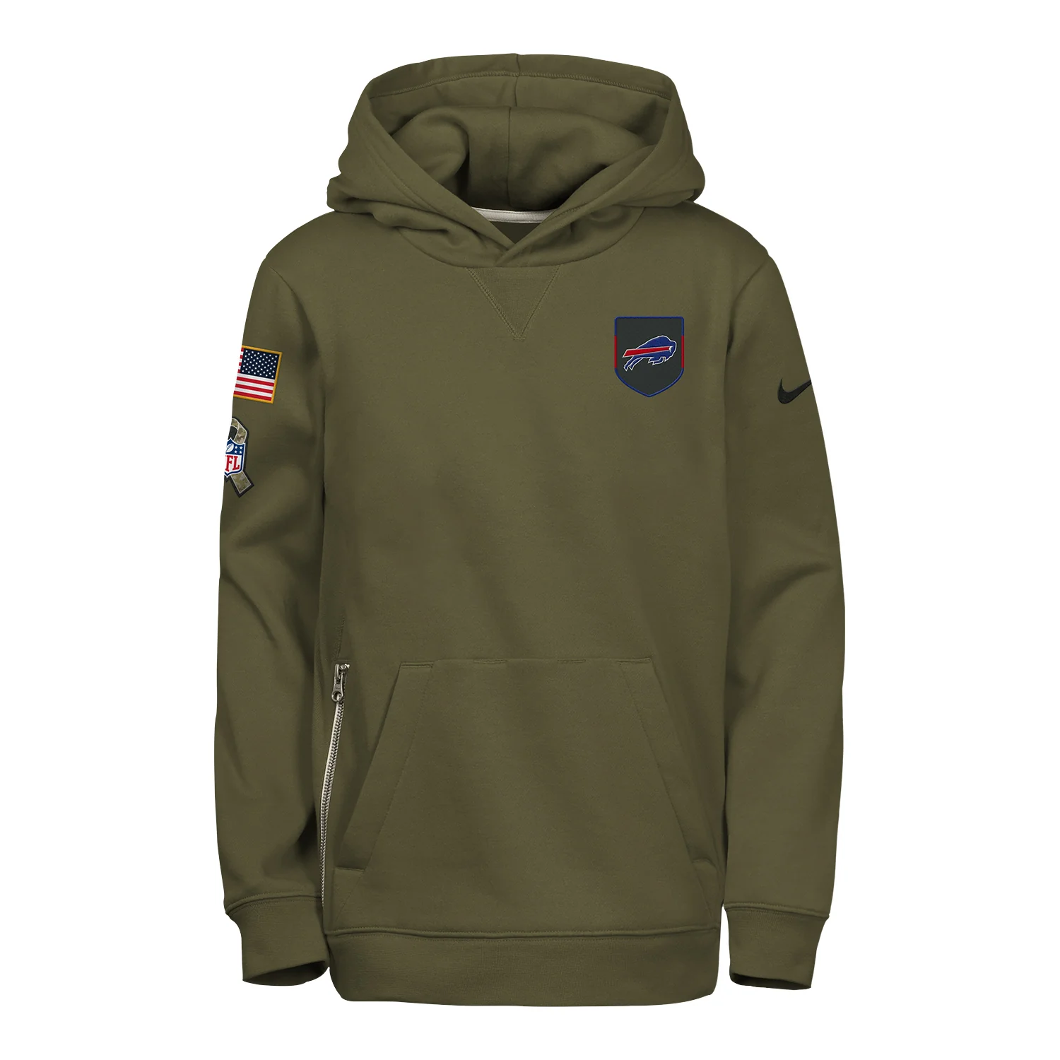 Youth Buffalo Bills Nike 2025 Salute to Service Hoodie