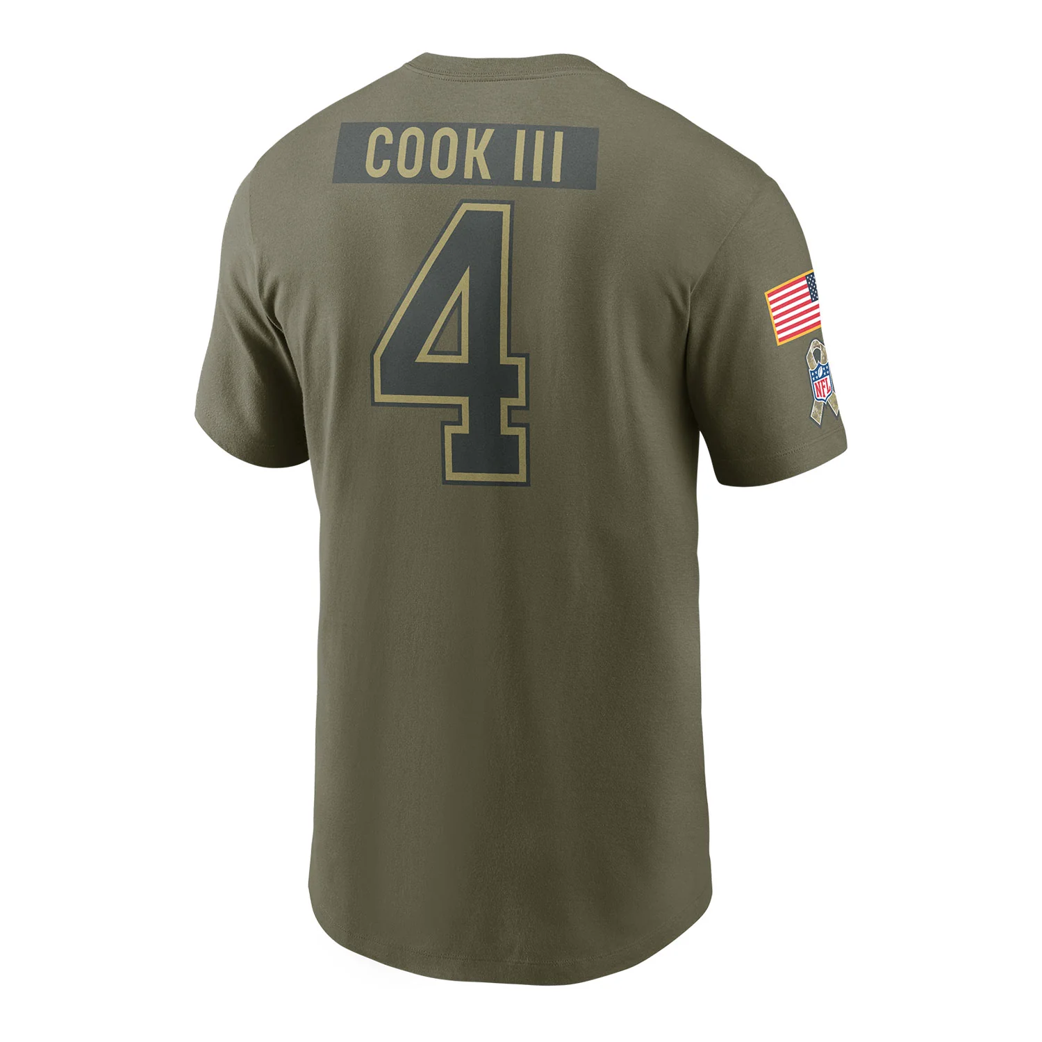 Nike Buffalo Bills 2025 Salute To Service James Cook  Name & Number T-Shirt