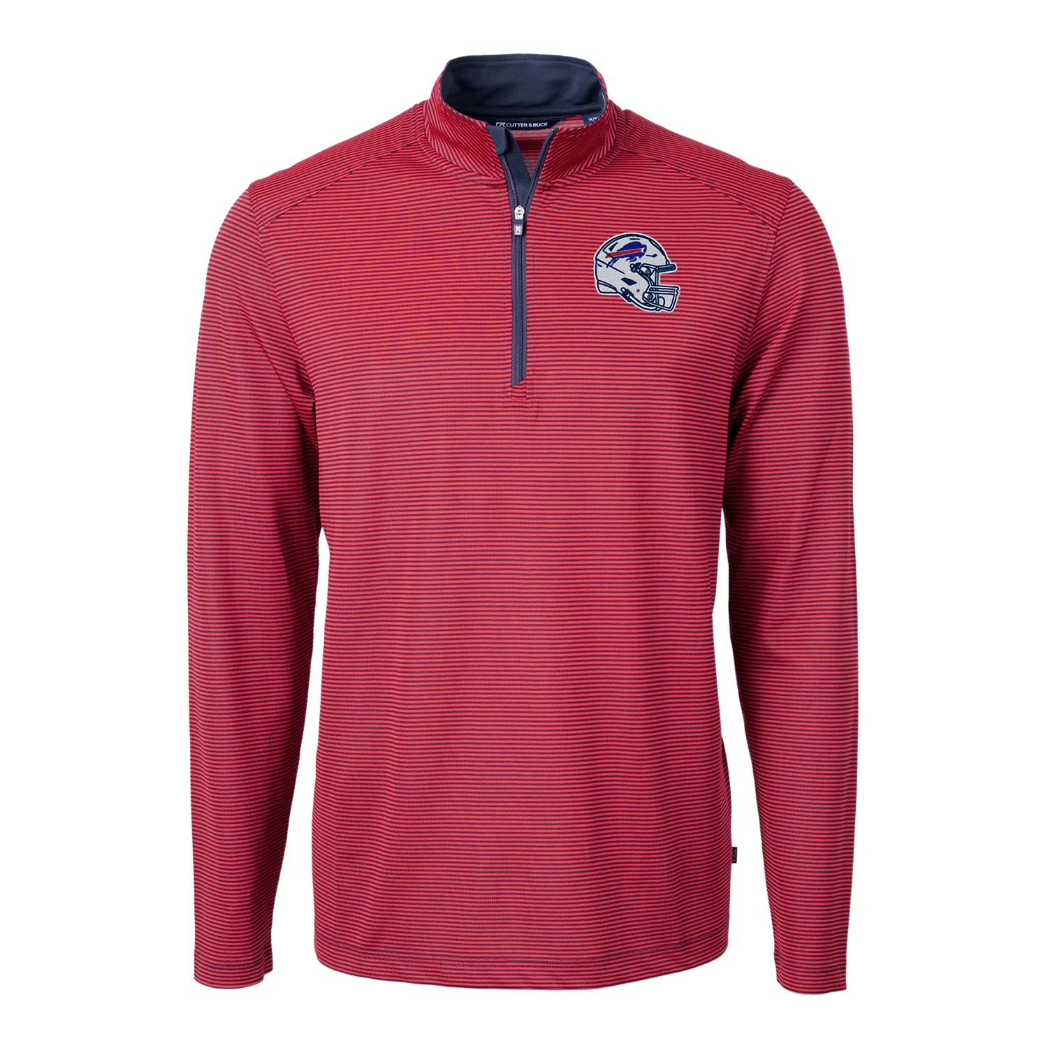 7482-buffalo-bills-nfl-helmet-cutter-buck-virtue-eco-pique-micro-stripe-recycled-mens-quarter-zip-1.webp Buffalo Bills NFL Helmet Cutter & Buck Virtue Eco Pique Micro Stripe Recycled Mens Quarter Zip