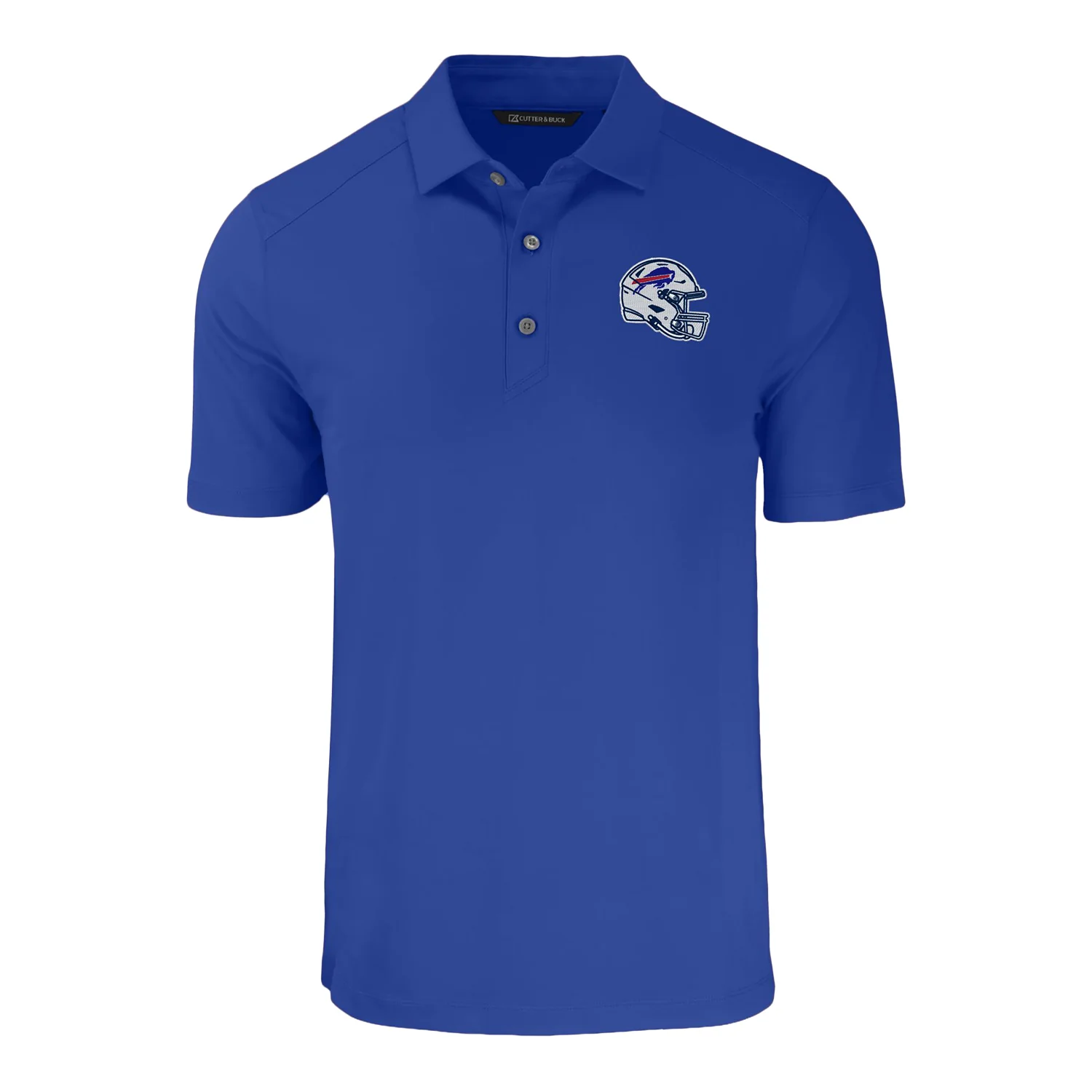 Buffalo Bills NFL Helmet Cutter & Buck Forge Eco Stretch Recycled Mens Polo