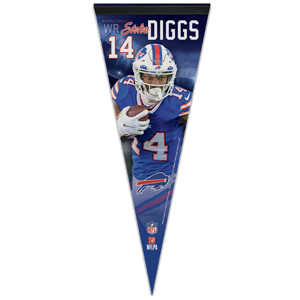 Bills 12x30 Stefon Diggs Pennant